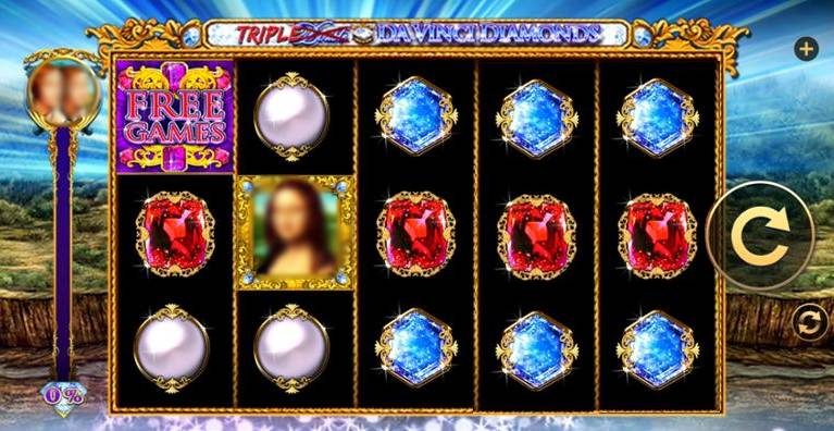 Triple Double Da Vinci Diamonds Slot Gameplay